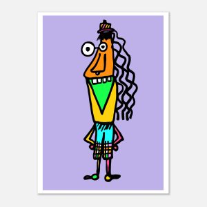 Wicky Whatever purple print