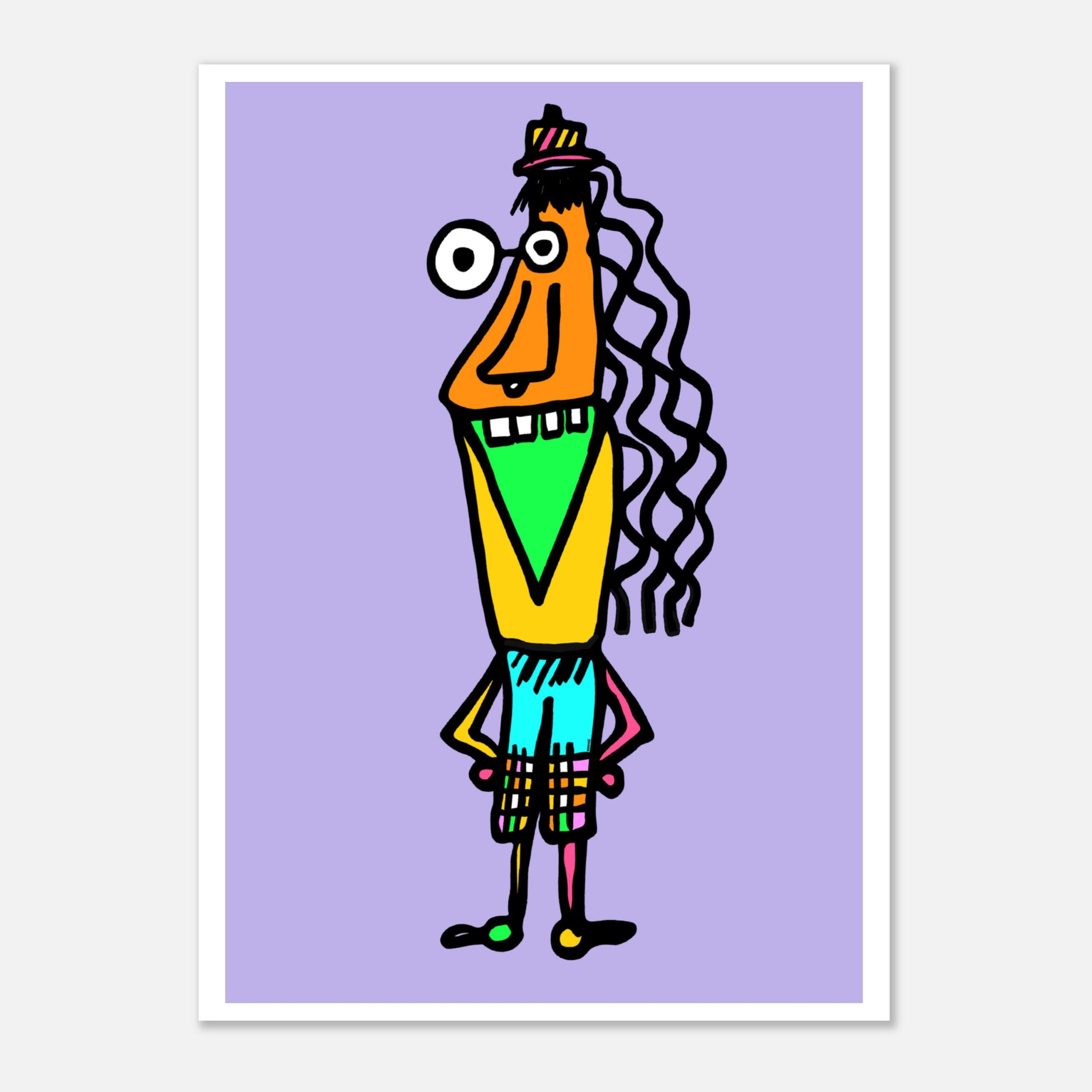 Wicky Whatever purple print