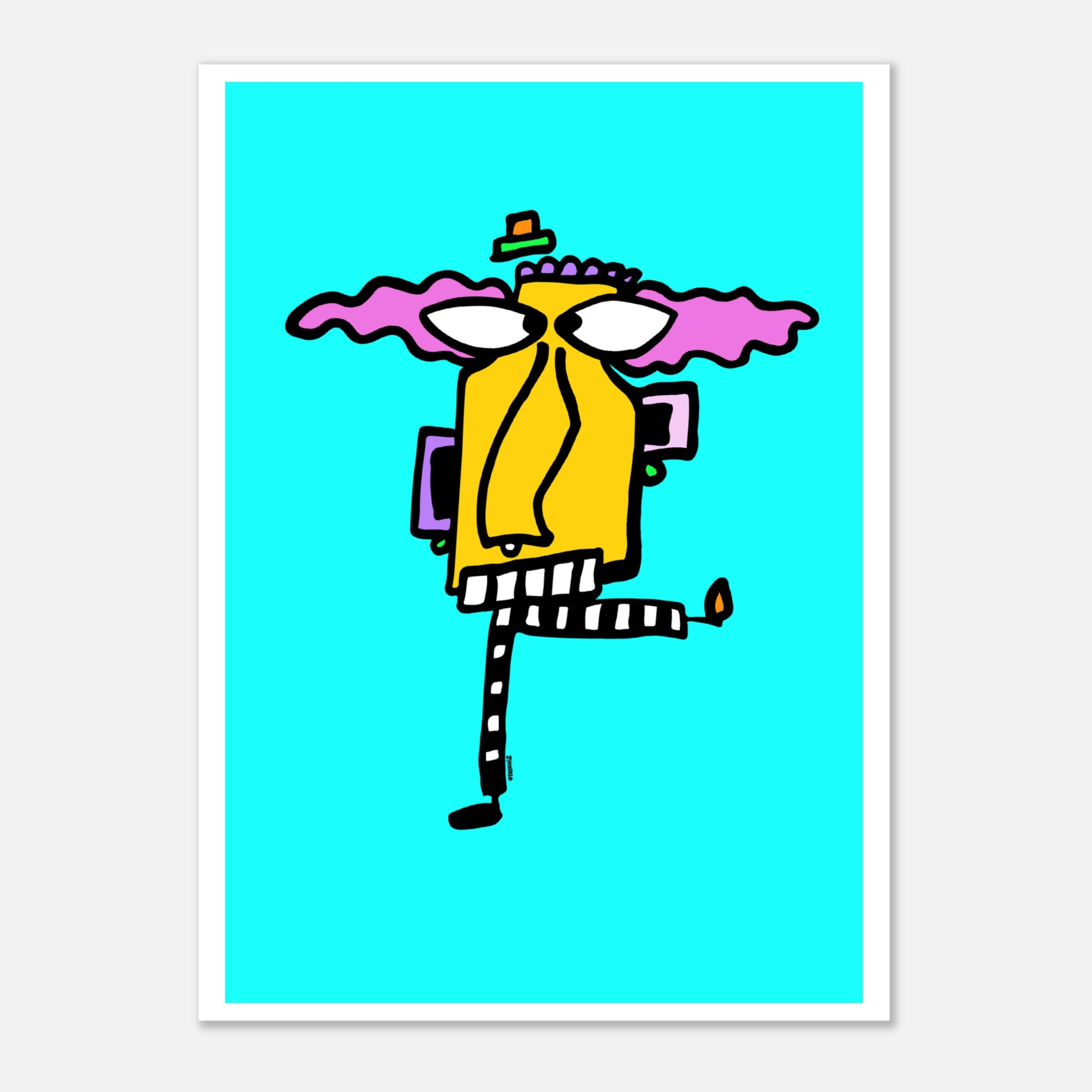 Nervous Norman Print