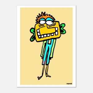 Drained Danny yellow poster