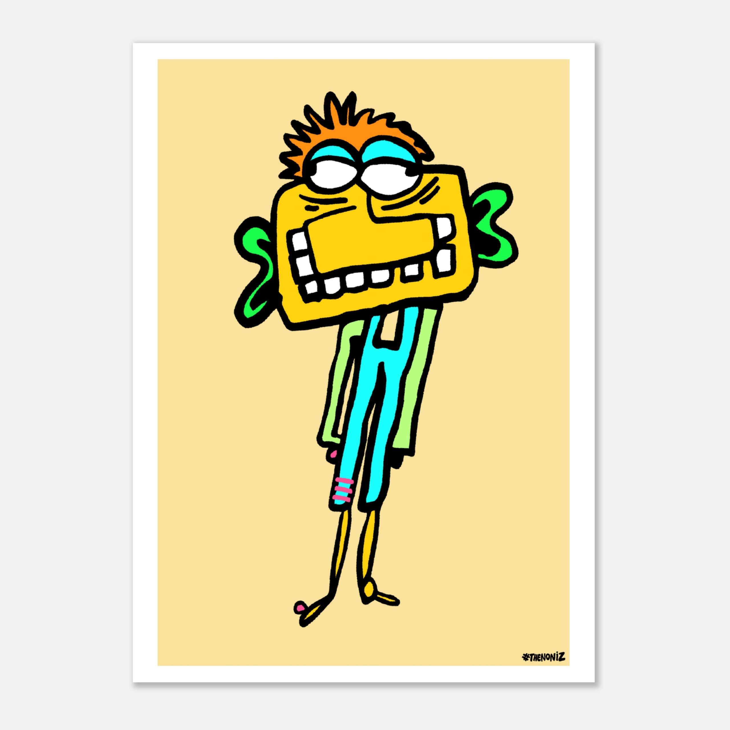 Drained Danny yellow poster