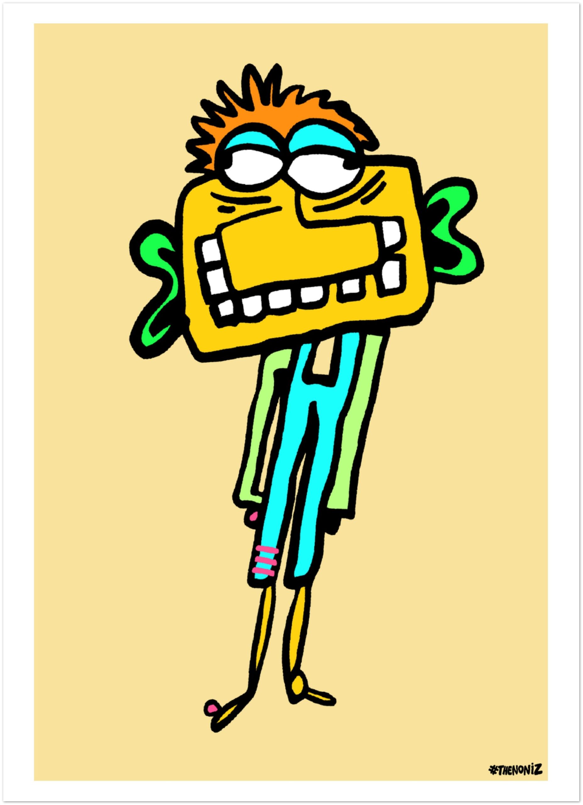 Drained Danny yellow poster - Image 2