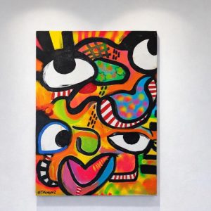 The Child Within Canvas | Abstract Face Painting | Colorful Wall Art